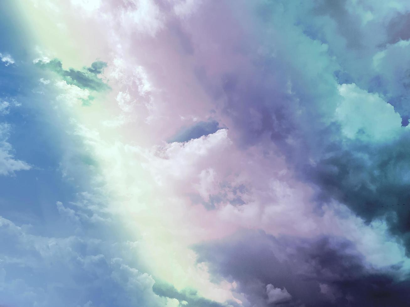 Sky and clouds. Background of pastel pattern texture. Artificial image for background work. photo