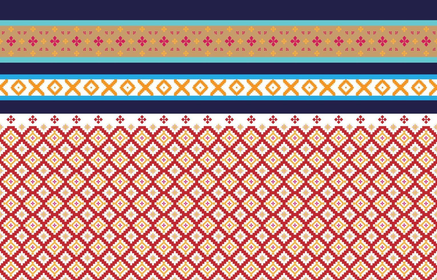 Abstract geometric and tribal patterns, usage design local fabric patterns, Design inspired by indigenous tribes. geometric Vector illustration