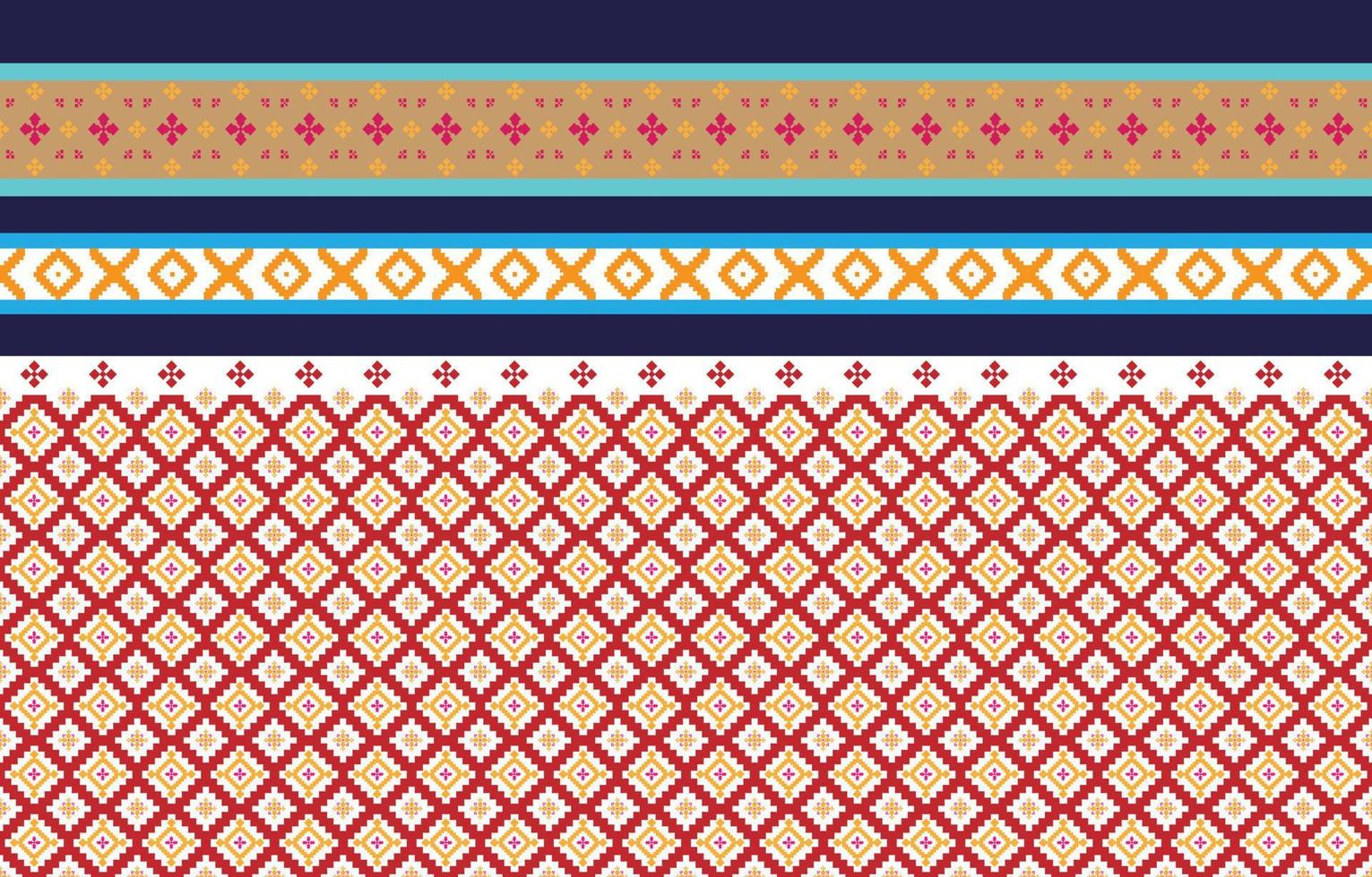 Abstract geometric and tribal patterns, usage design local fabric patterns, Design inspired by indigenous tribes. geometric Vector illustration