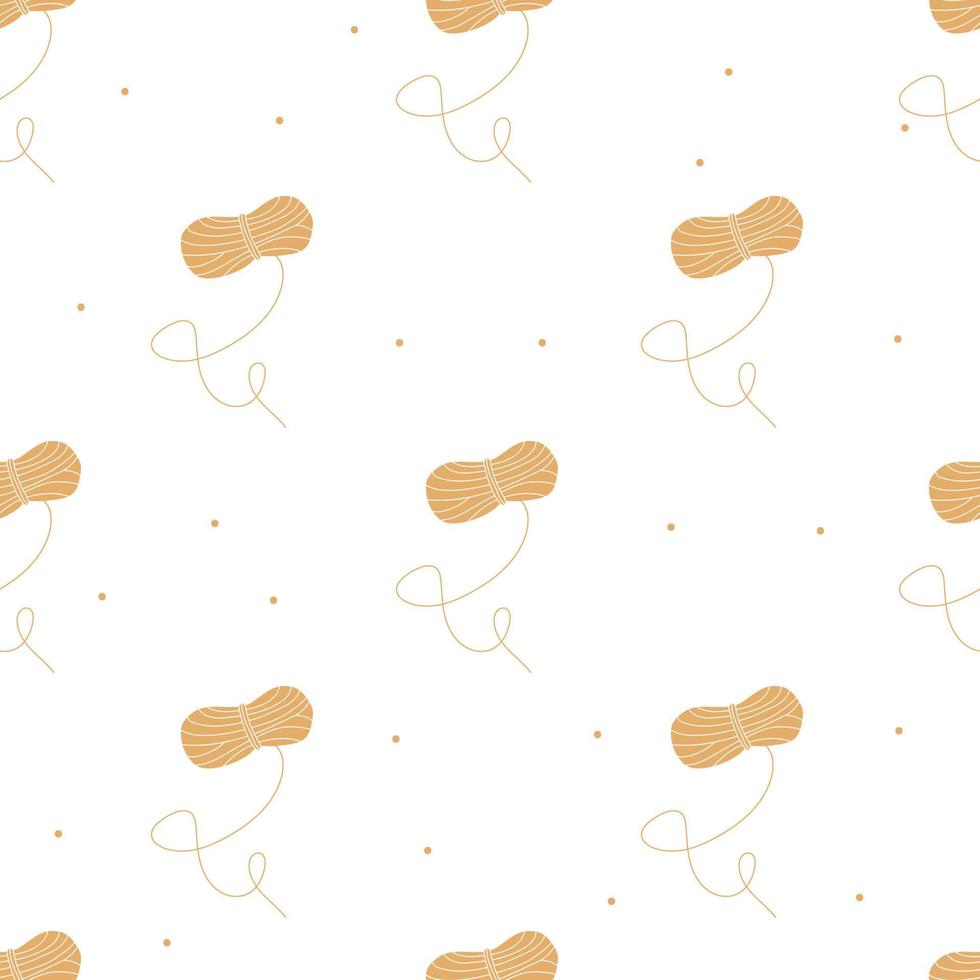 Vector flat hand drawn seamless pattern