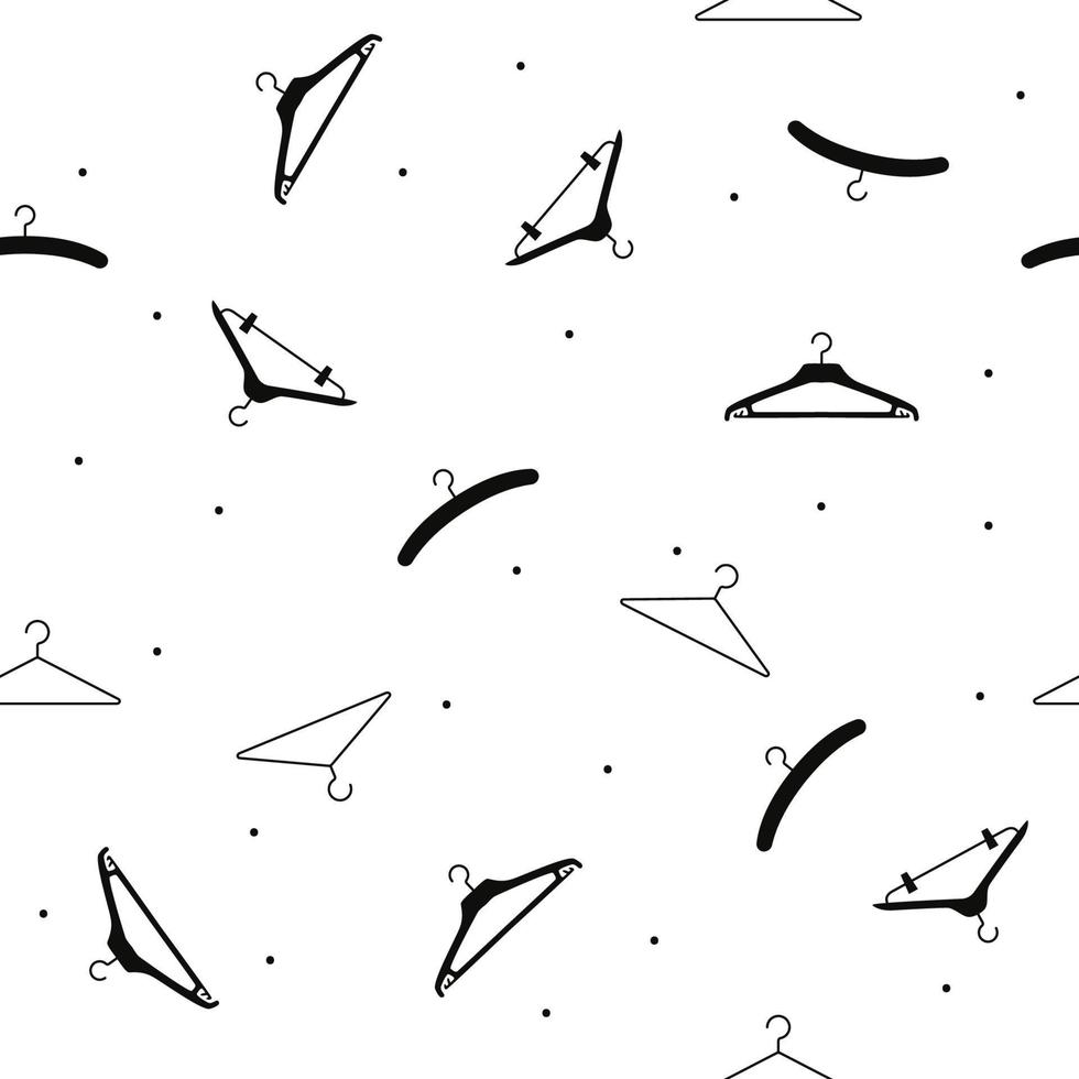 Vector flat hand drawn seamless pattern