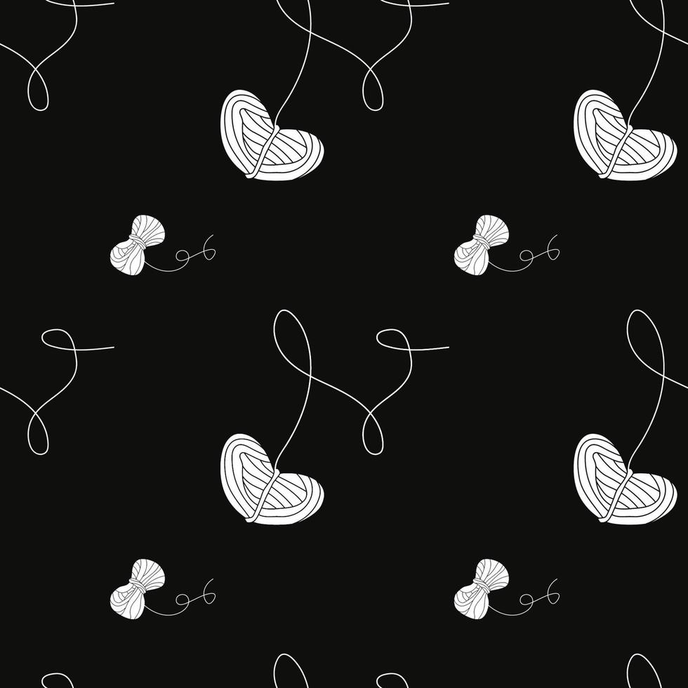 Vector flat hand drawn seamless pattern
