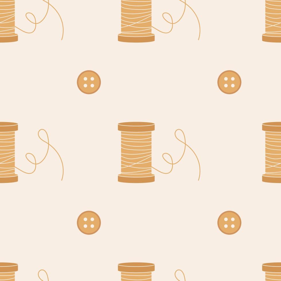 Vector flat hand drawn seamless pattern