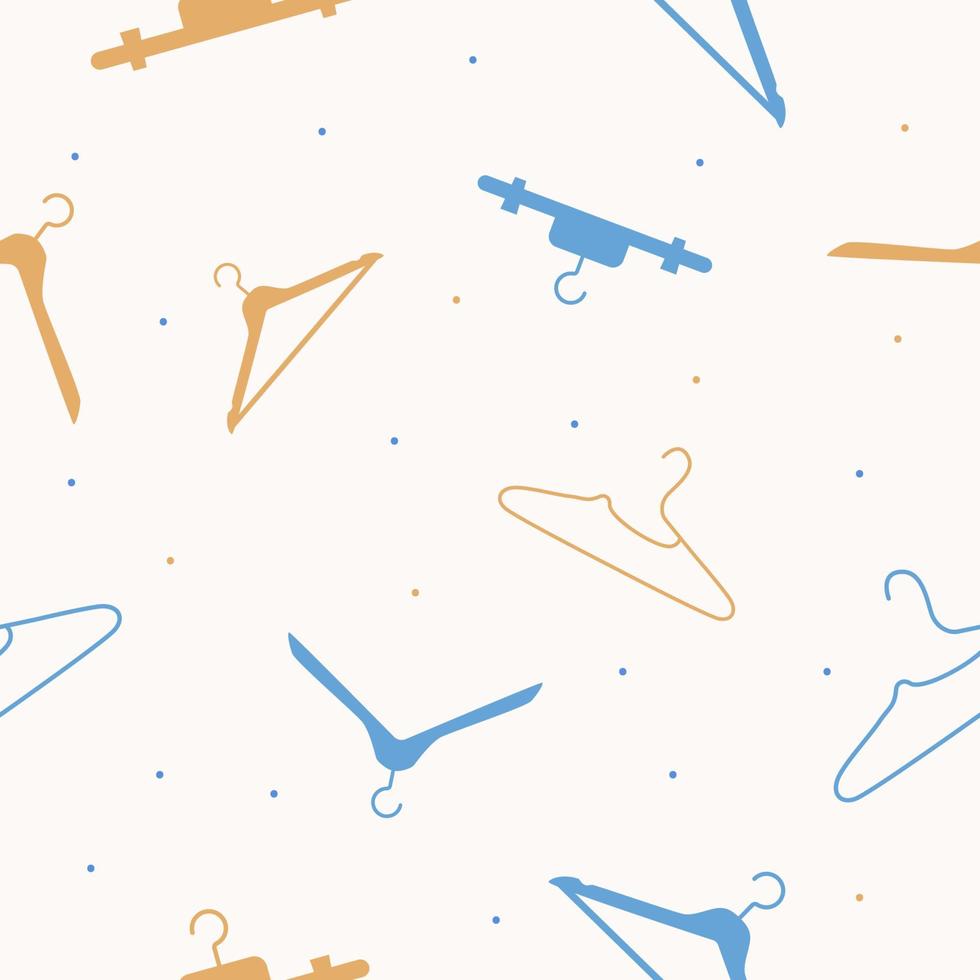 Vector flat hand drawn seamless pattern