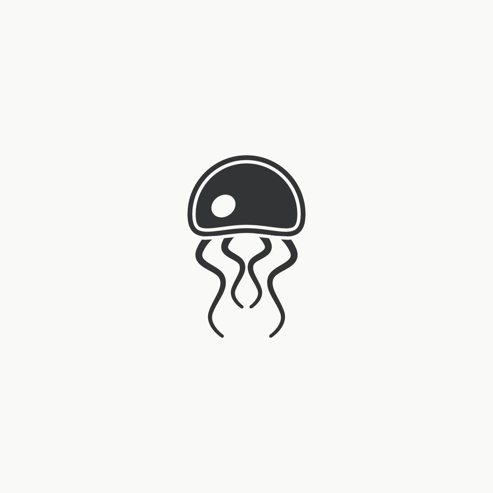 icono de medusa diseño gráfico ilustración vectorial vector