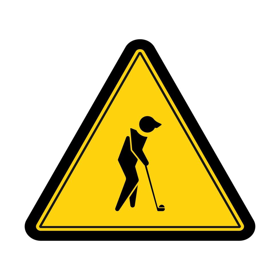 Área de golf signo y símbolo diseño gráfico ilustración vectorial vector