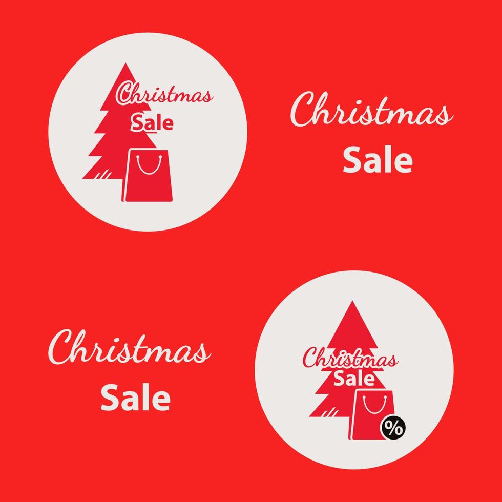 Christmas sale banner vector illustration