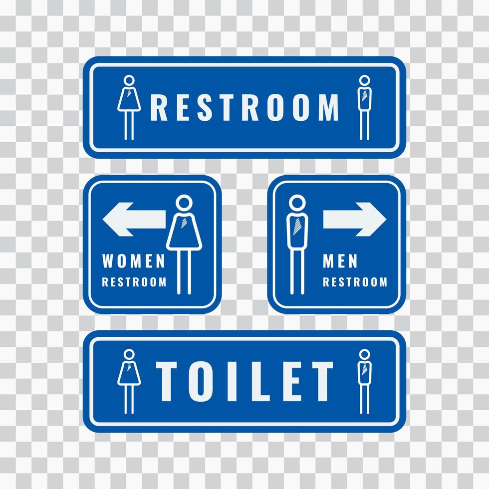 Men or women restroom and toilet sign graphic design vector illustration