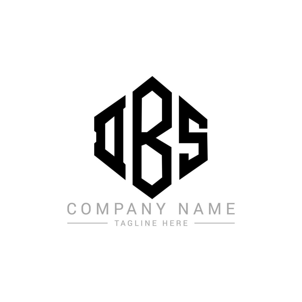 DBS letter logo design with polygon shape. DBS polygon and cube shape logo design. DBS hexagon vector logo template white and black colors. DBS monogram, business and real estate logo.
