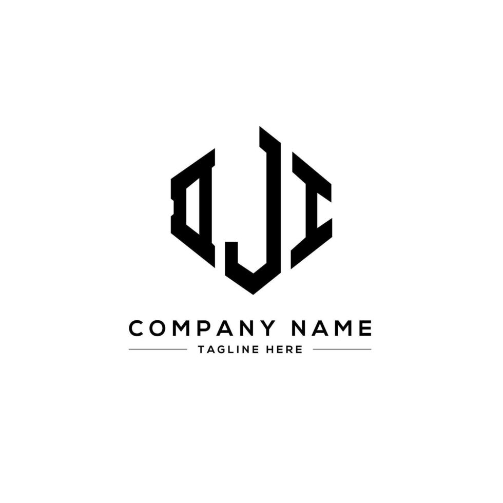 DJI letter logo design with polygon shape. DJI and cube shape logo design. DJI hexagon vector logo template white and black DJI monogram, business and real estate logo. 9173605