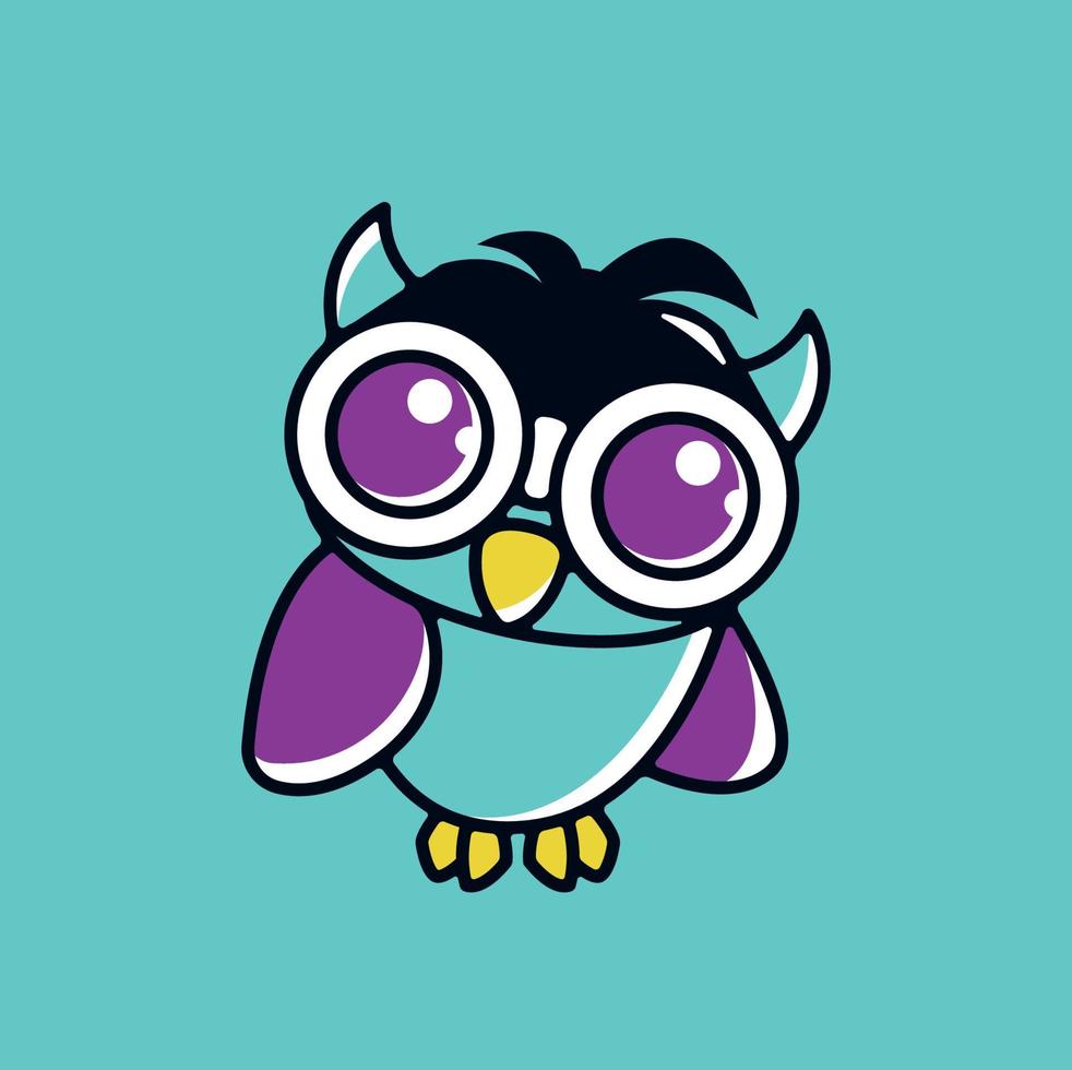 Smart Educational Owl Bird Logo Template vector