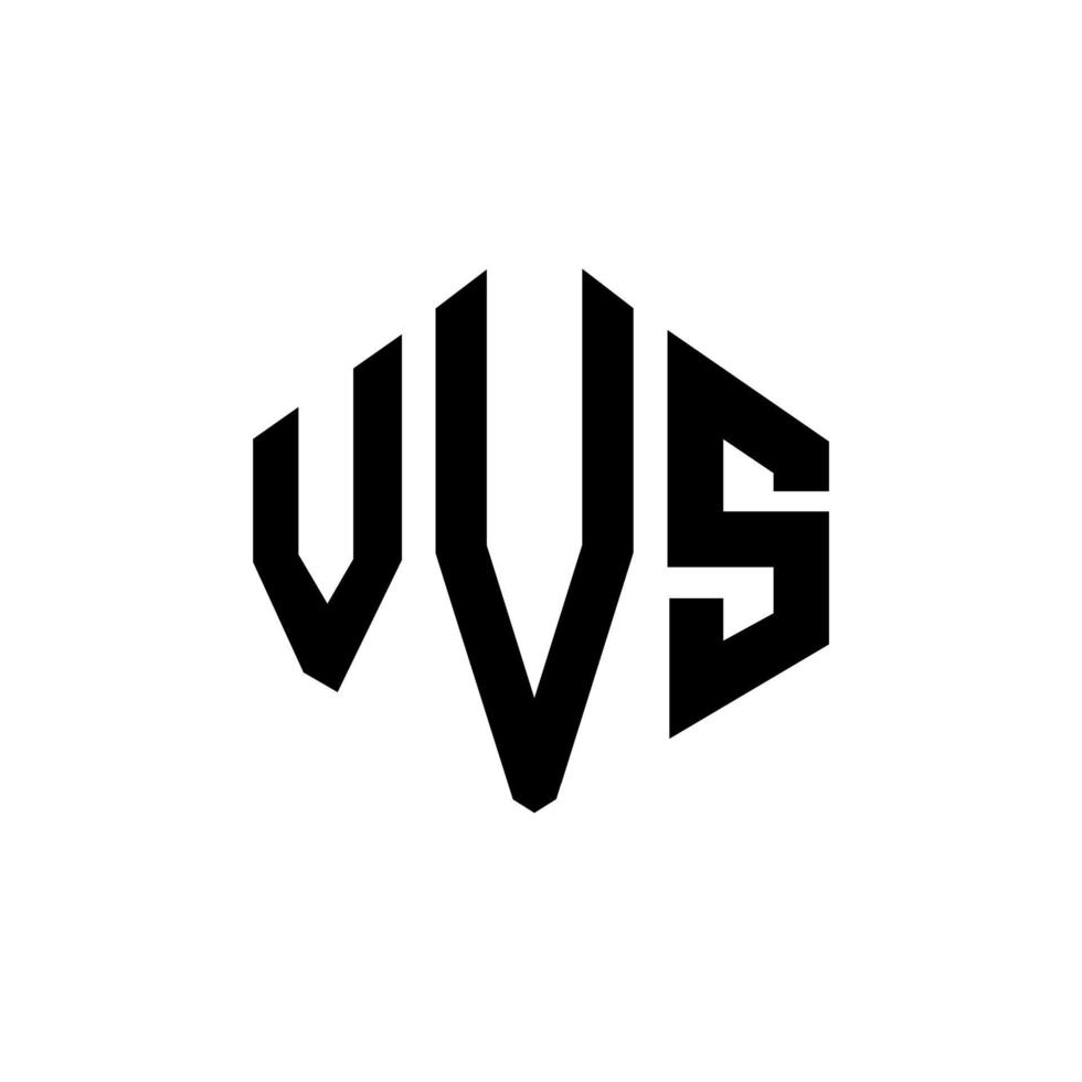 diseño de logotipo de letra vvs con forma de polígono. vvs polígono y diseño de logotipo en forma de cubo. vvs hexágono vector logo plantilla colores blanco y negro. vvs monograma, logotipo comercial e inmobiliario.