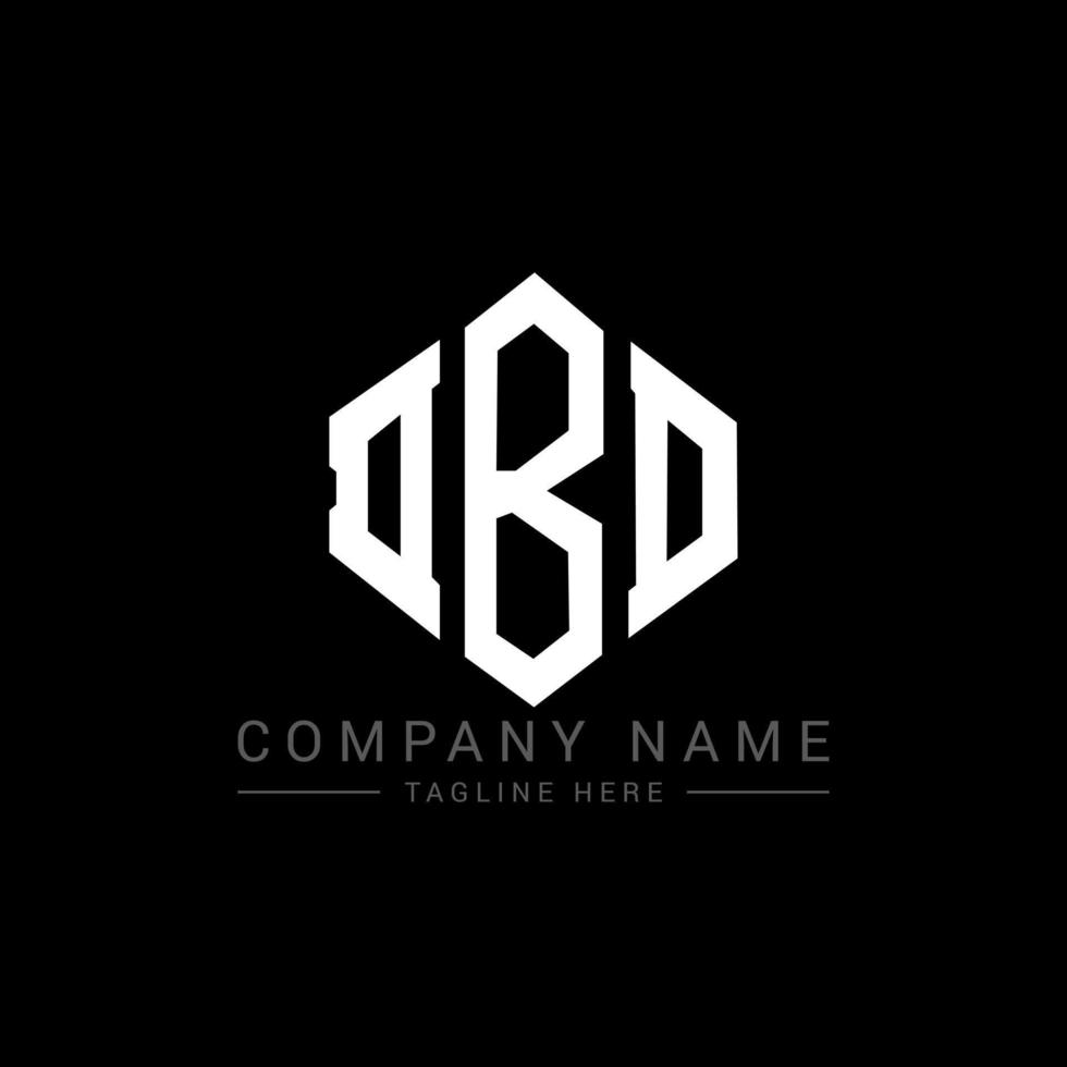 diseño de logotipo de letra dbd con forma de polígono. Diseño de logotipo en forma de cubo y polígono dbd. Plantilla de logotipo de vector hexagonal dbd colores blanco y negro. Monograma dbd, logotipo empresarial y inmobiliario.