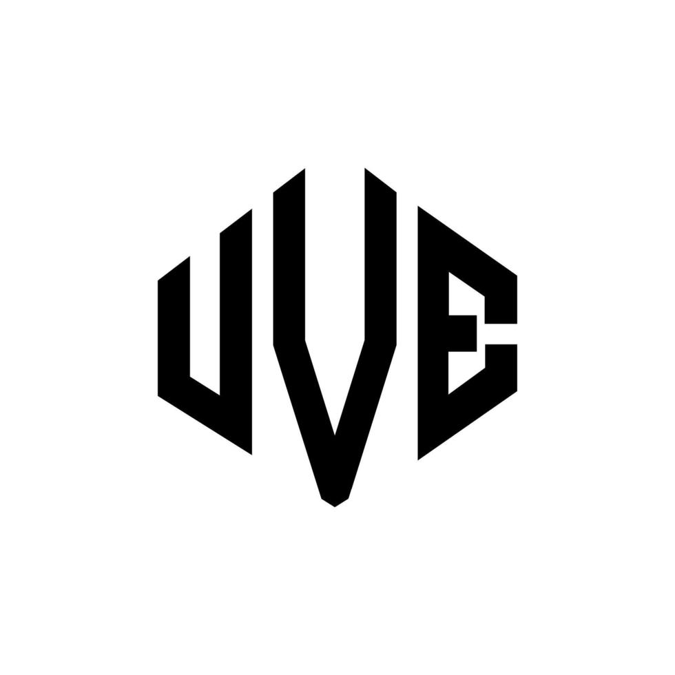 diseño de logotipo de letra uve con forma de polígono. uve polígono y diseño de logotipo en forma de cubo. uve hexágono vector logo plantilla colores blanco y negro. uve monograma, logotipo comercial e inmobiliario.