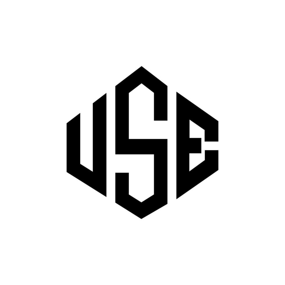 diseño de logotipo de letra usf con forma de polígono. diseño de logotipo de forma de cubo y polígono usf. usf hexagon vector logo plantilla colores blanco y negro. monograma usf, logotipo empresarial y inmobiliario.