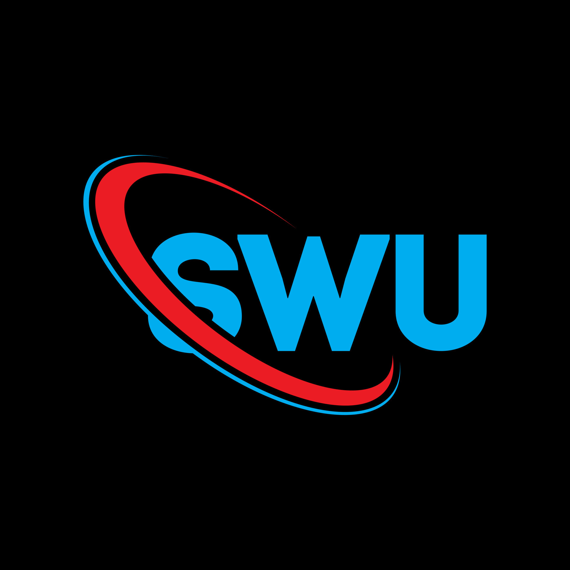 logotipo de swu. letra swu. diseño del logotipo de la letra swu