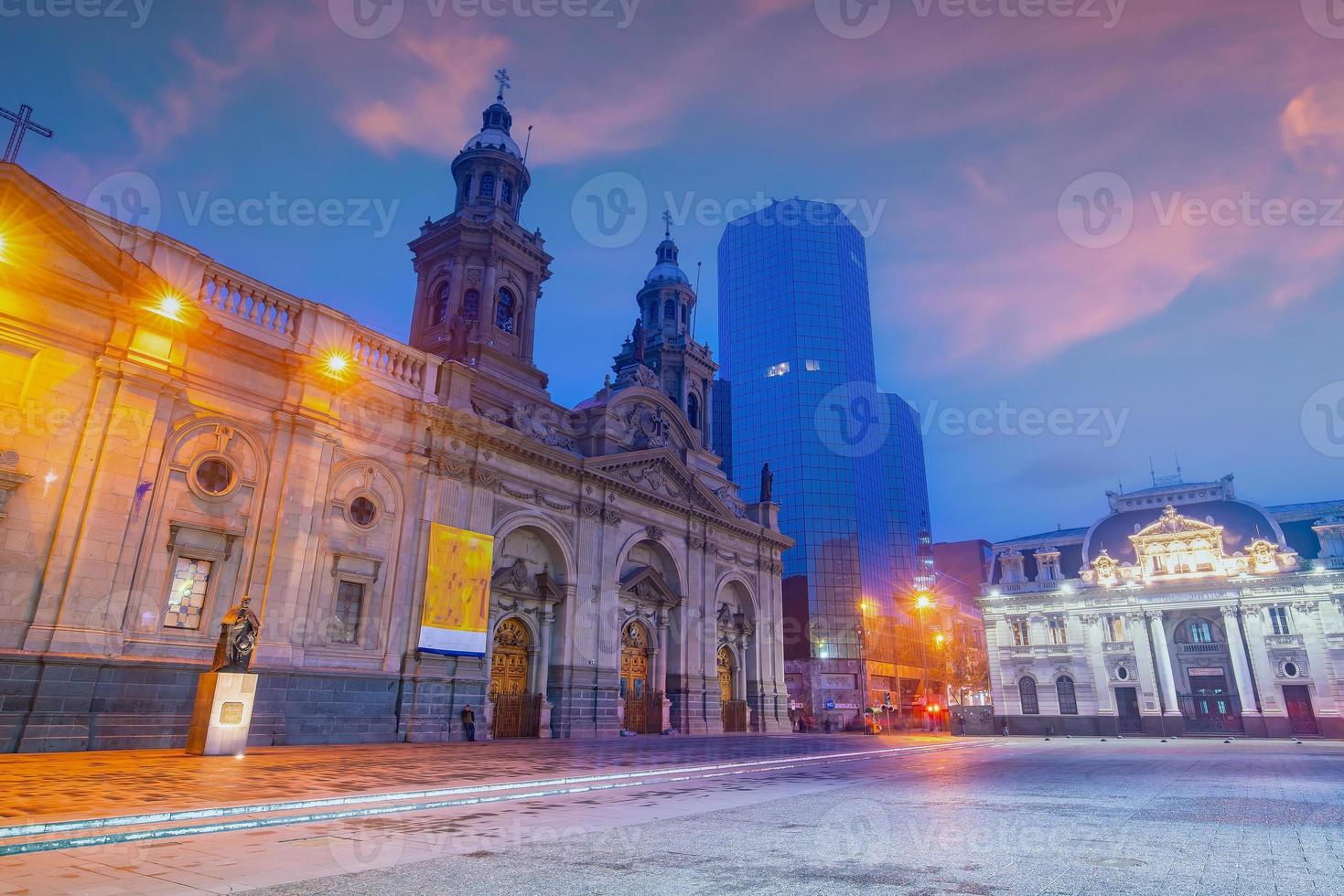 Plaza de las Armas square in Santiago  Chile photo