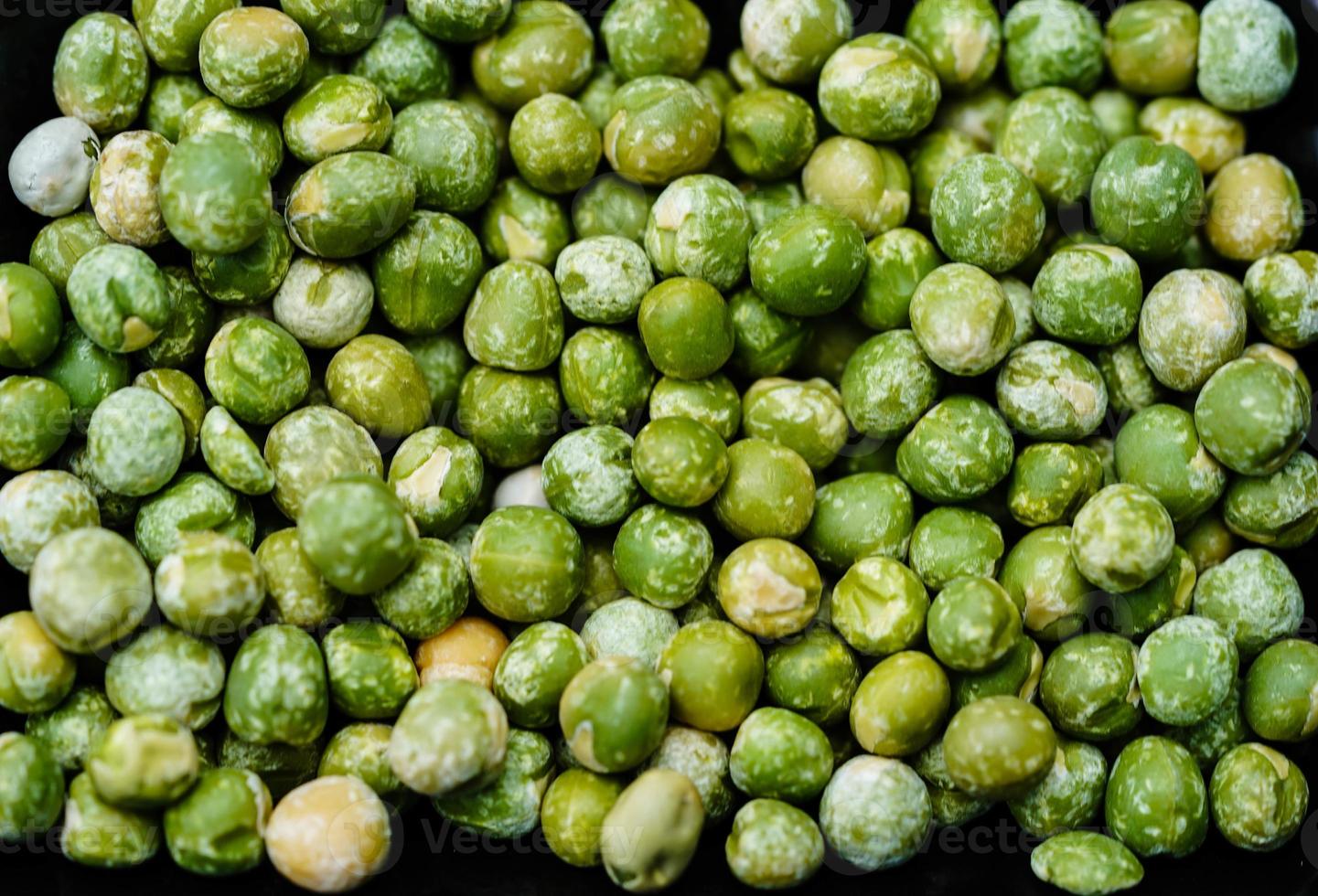 a stack of green sweet peas Pisum sativum photo