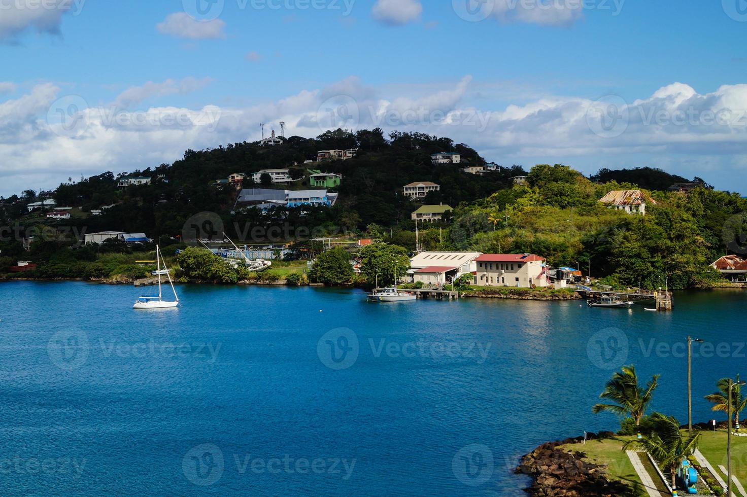 Saint Lucia from the perspective of the cruise terminal photo