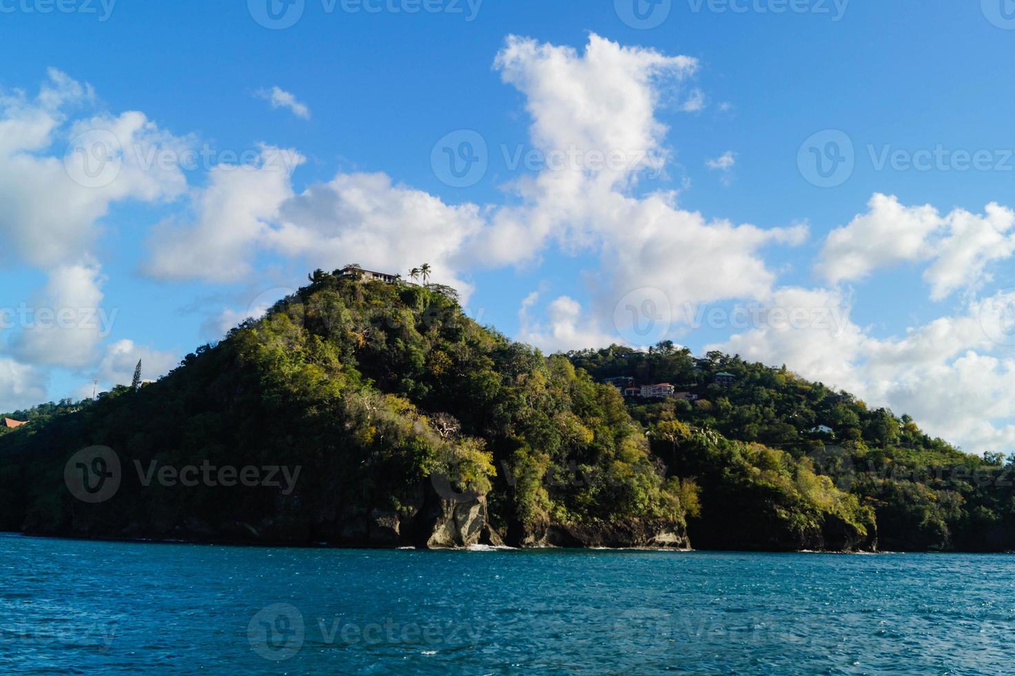 lonely caribbean beaches at Saint Lucia photo