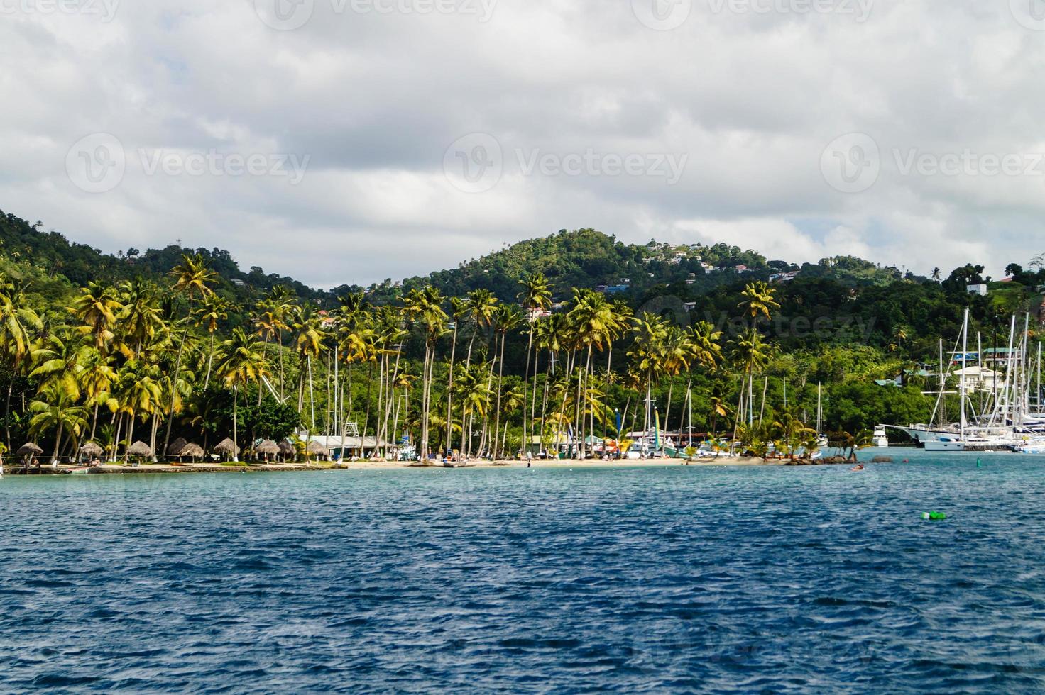 The famous Marigot Bay at Saint Lucia photo