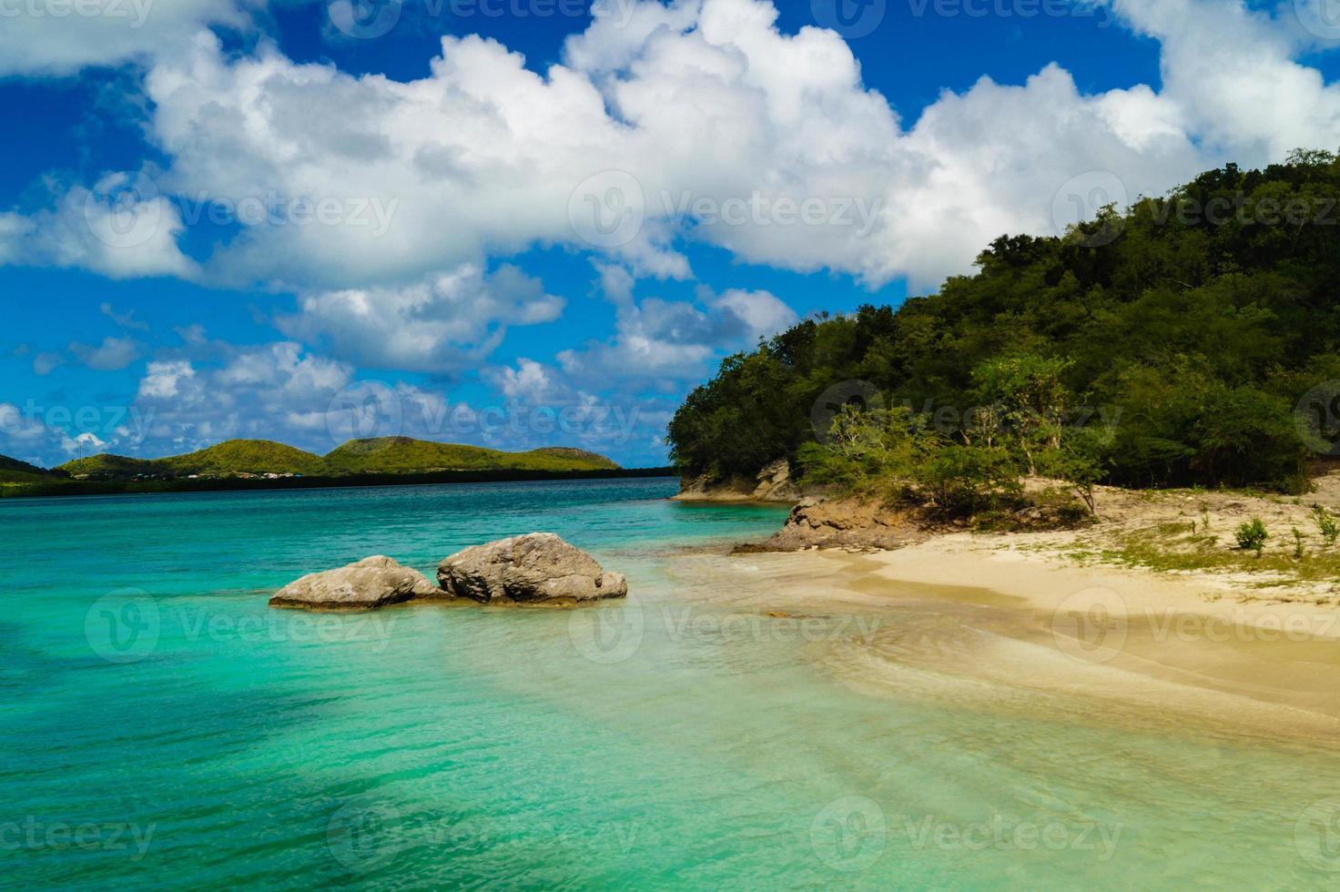 at the coastline of Antigua photo
