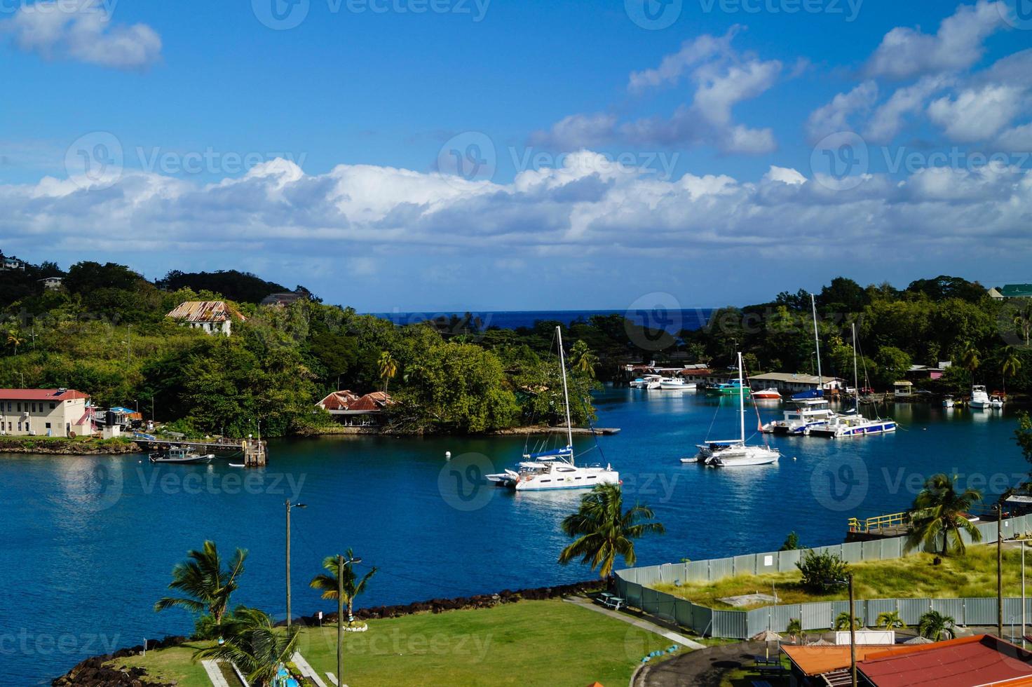 Saint Lucia from the perspective of the cruise terminal photo