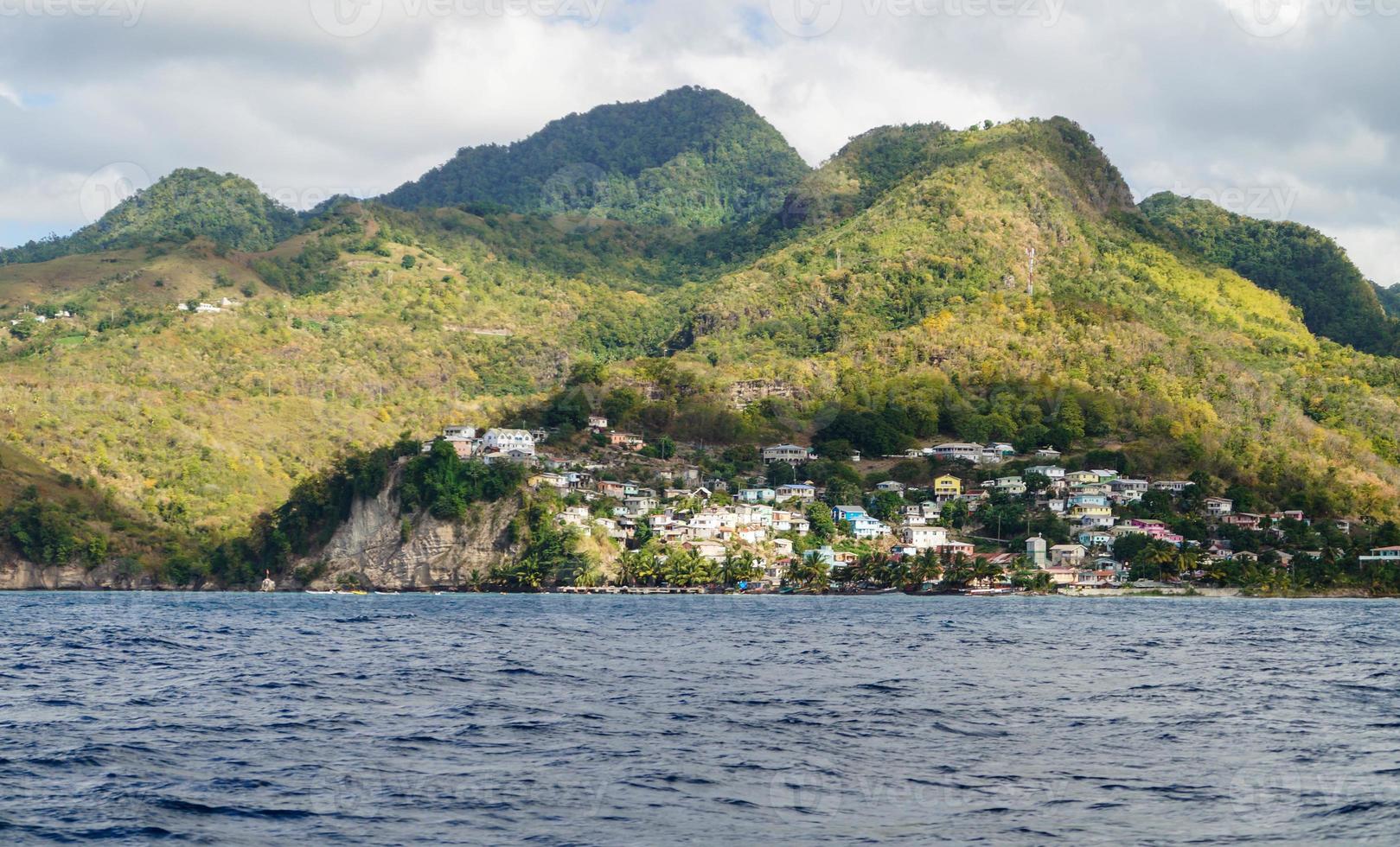 Canaries the famous fishermen village at Saint Lucia photo