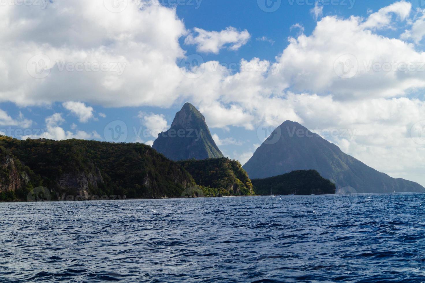 Gros Piton and Petit Piton the famous mountains of Saint Lucia 9179189
