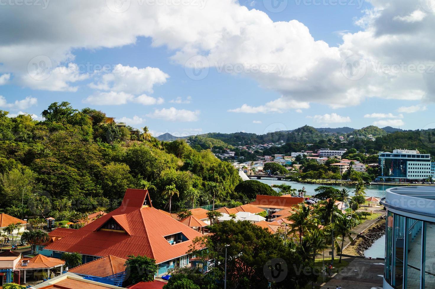 Saint Lucia from the perspective of the cruise terminal photo