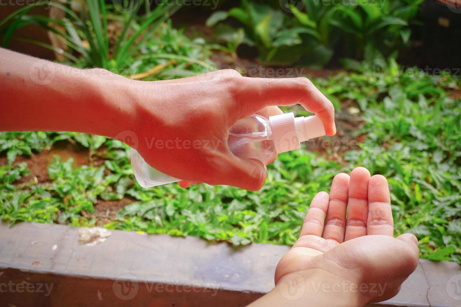 washing hands under the water tap. Hygiene concept hand detail. Pro photo