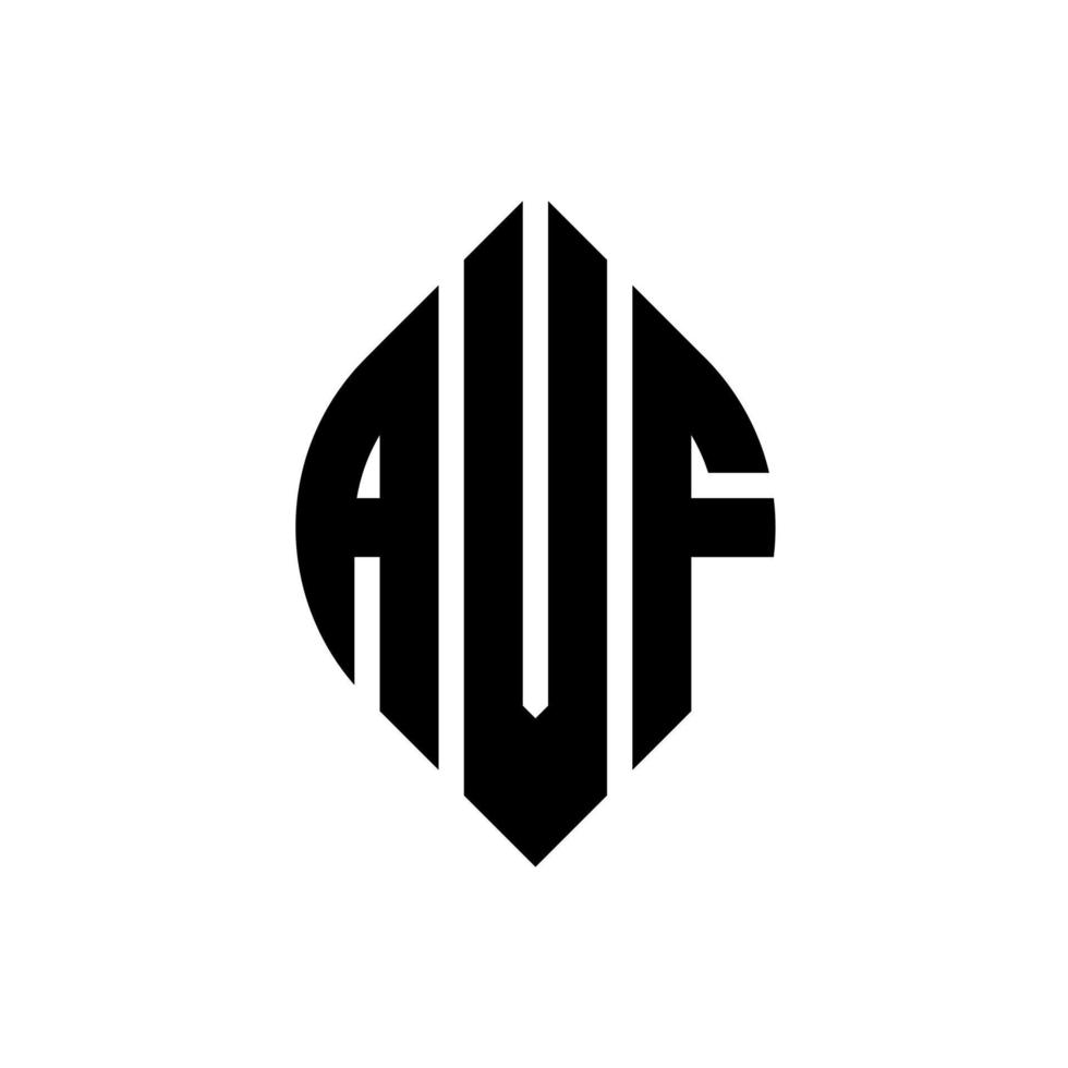 diseño de logotipo de letra de círculo avf con forma de círculo y elipse. Letras de elipse avf con estilo tipográfico. las tres iniciales forman un logo circular. emblema de círculo avf vector de marca de letra de monograma abstracto.