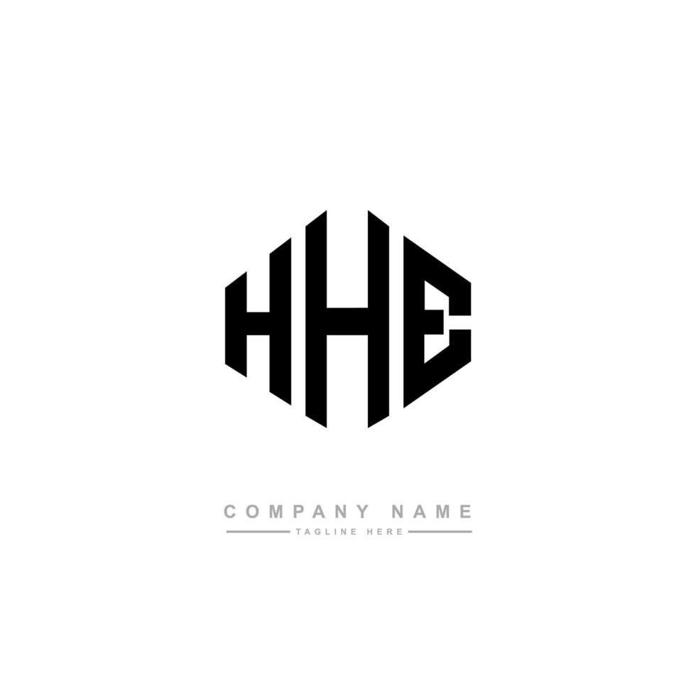 HHE letter logo design with polygon shape. HHE polygon and cube shape logo design. HHE hexagon vector logo template white and black colors. HHE monogram, business and real estate logo.