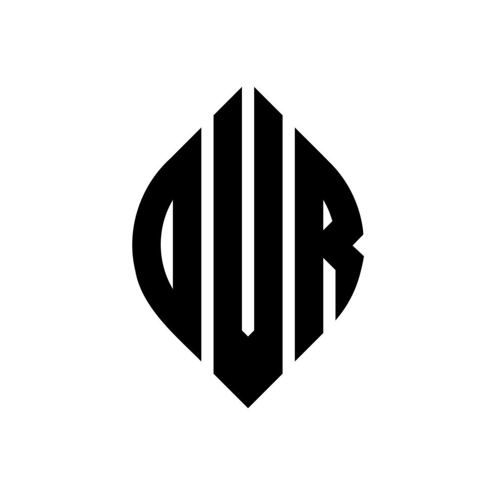 DVR circle letter logo design with circle and ellipse shape. DVR ellipse letters with typographic style. The three initials form a circle logo. DVR Circle Emblem Abstract Monogram Letter Mark Vector. vector