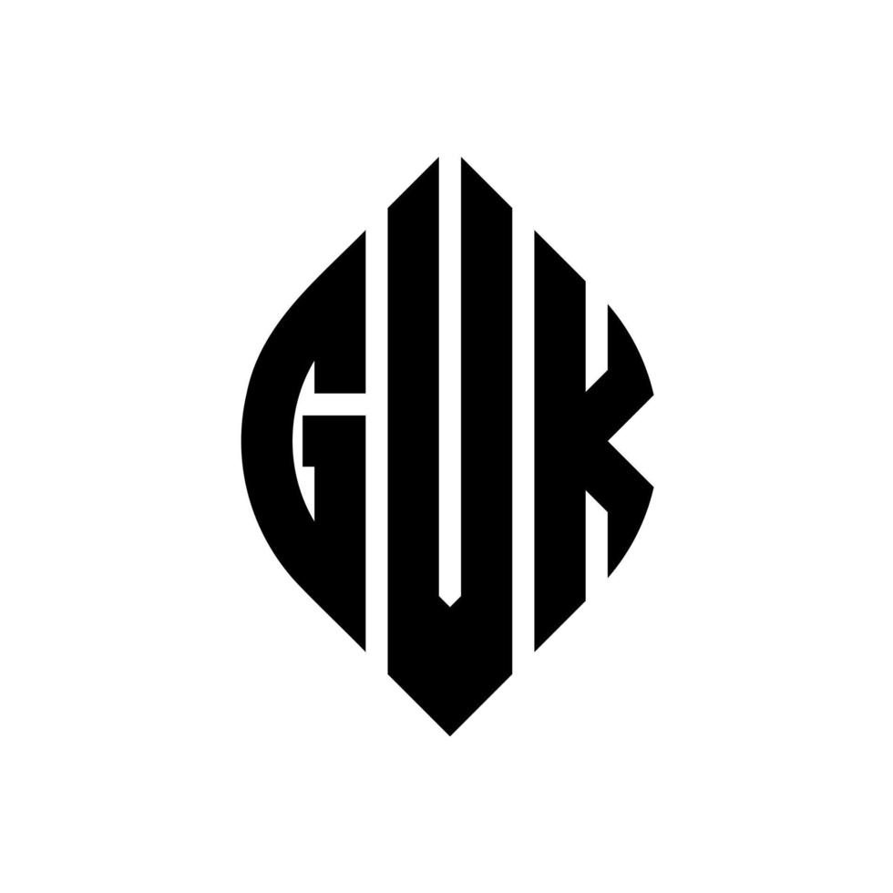 Diseño de logotipo de letra de círculo gvk con forma de círculo y elipse. letras de elipse gvk con estilo tipográfico. las tres iniciales forman un logo circular. vector de marca de letra de monograma abstracto del emblema del círculo gvk.