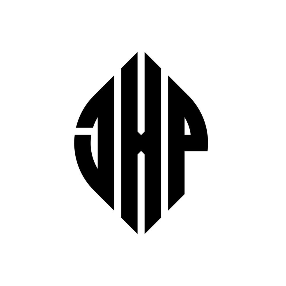 jxp diseño de logotipo de letra circular con forma de círculo y elipse. jxp letras elipses con estilo tipográfico. las tres iniciales forman un logo circular. jxp círculo emblema resumen monograma letra marca vector. vector