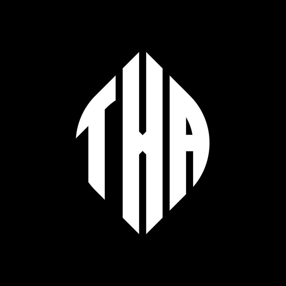 TXA circle letter logo design with circle and ellipse shape. TXA ellipse letters with typographic style. The three initials form a circle logo. TXA Circle Emblem Abstract Monogram Letter Mark Vector. vector