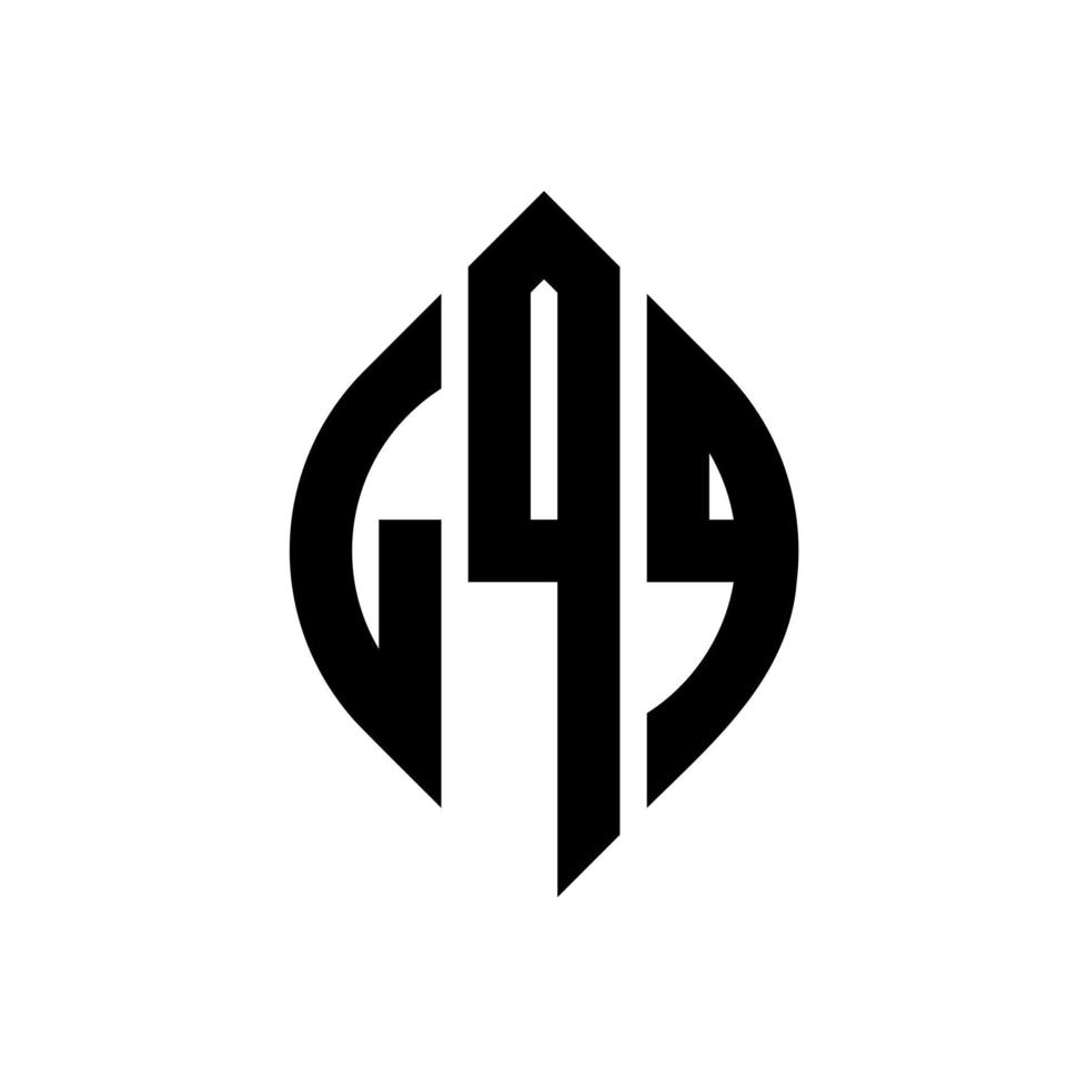 LQQ circle letter logo design with circle and ellipse shape. LQQ ...