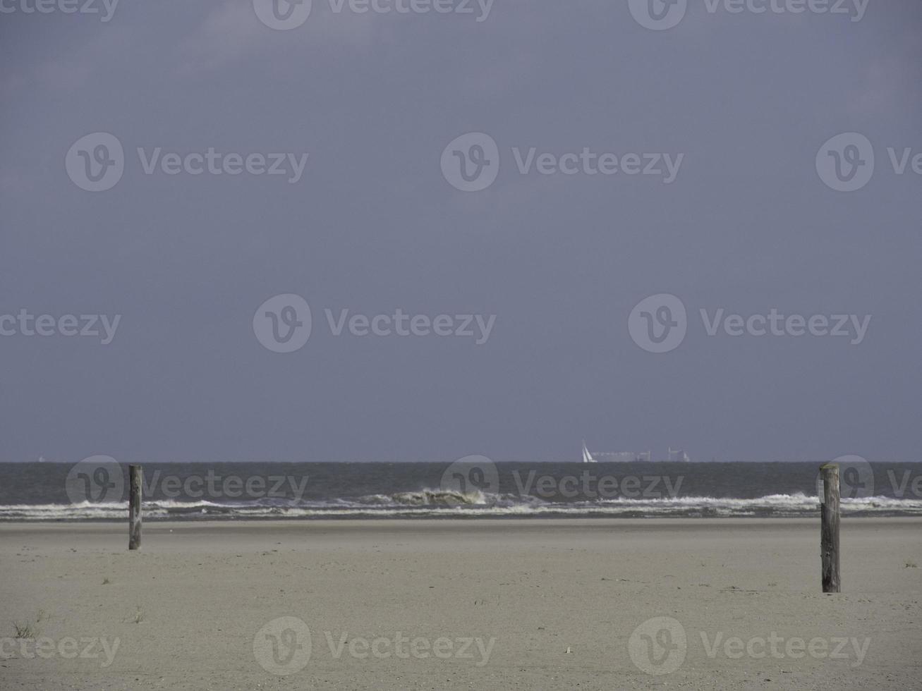 spiekeroog in the north sea photo