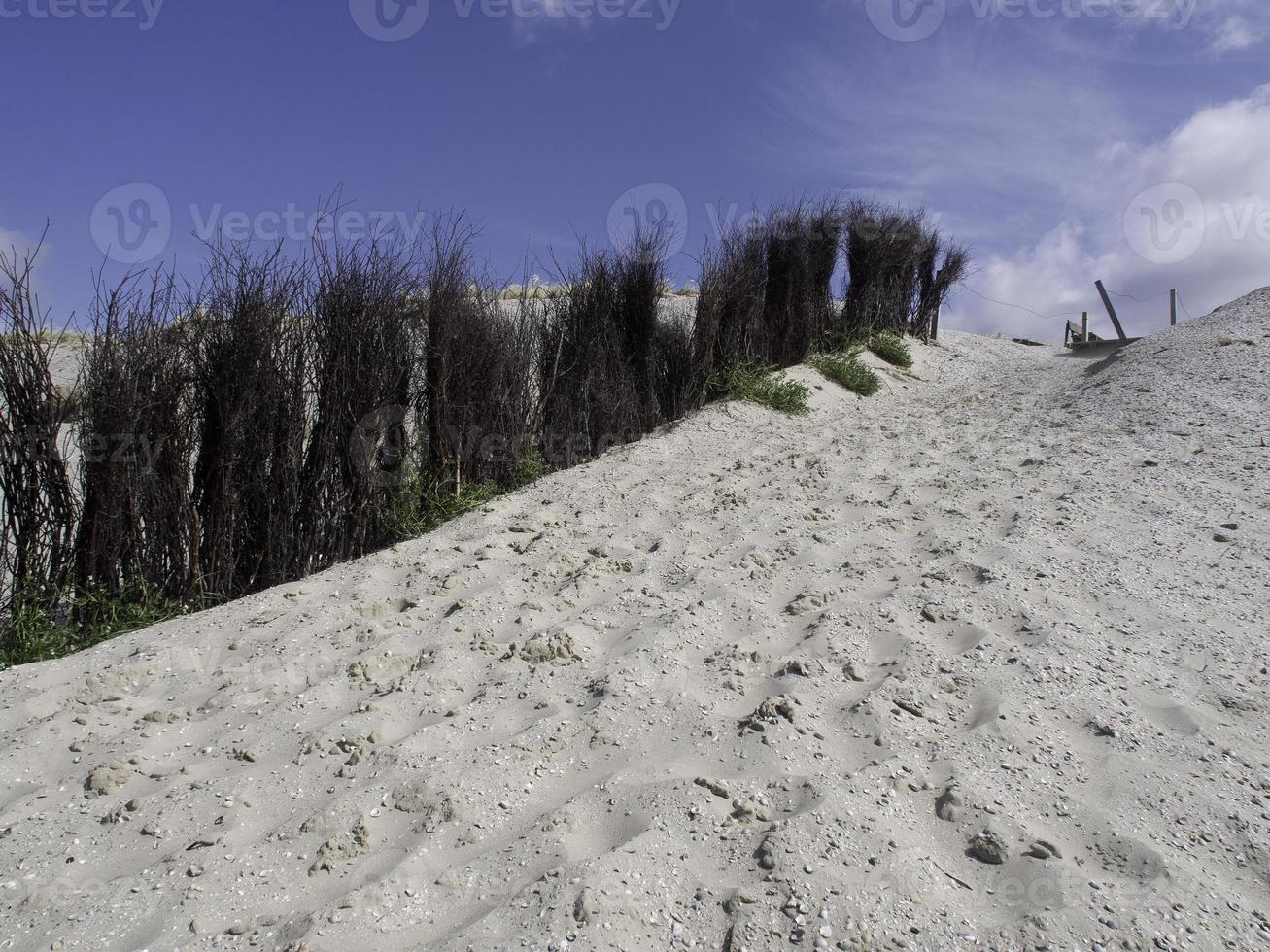 at the beach of Spiekeroog in the north sea photo