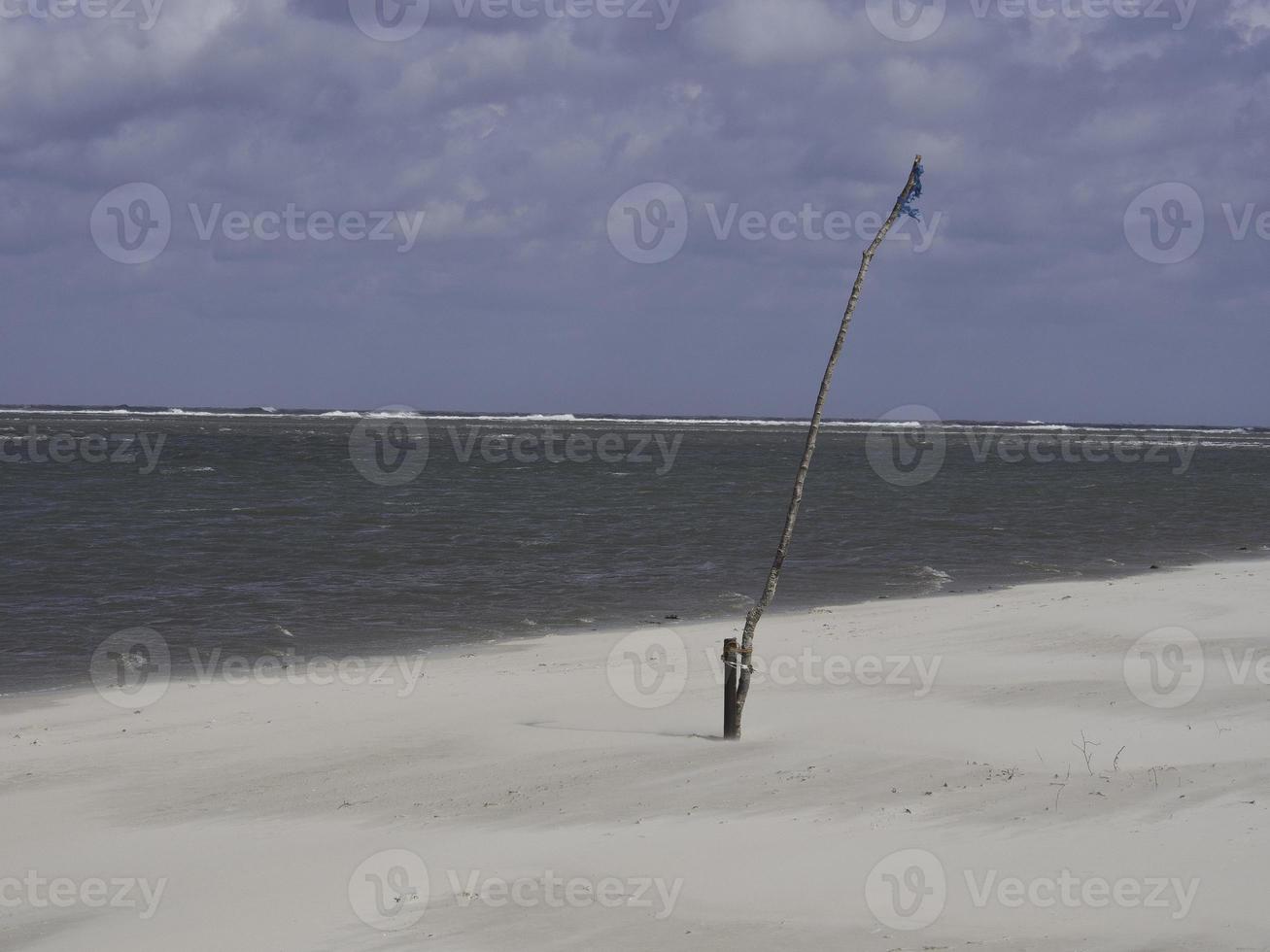 Beach and dunes on Spiekeroog island photo
