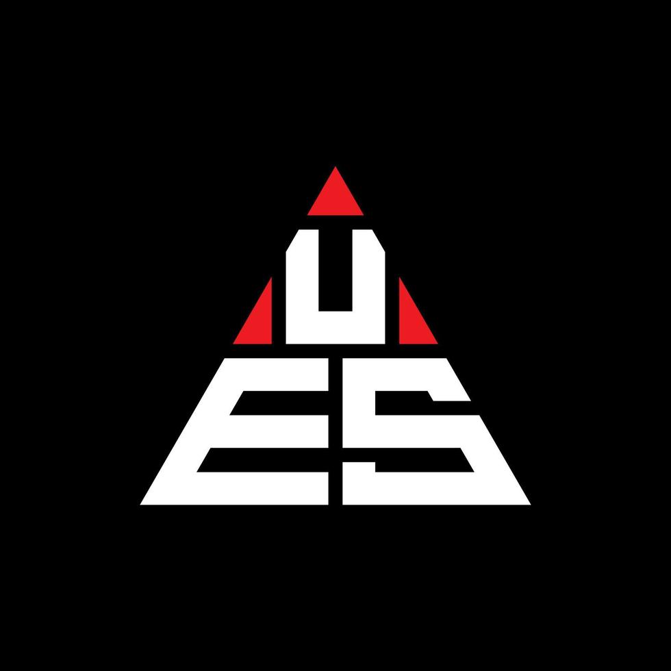 ues diseño de logotipo de letra triangular con forma de triángulo
