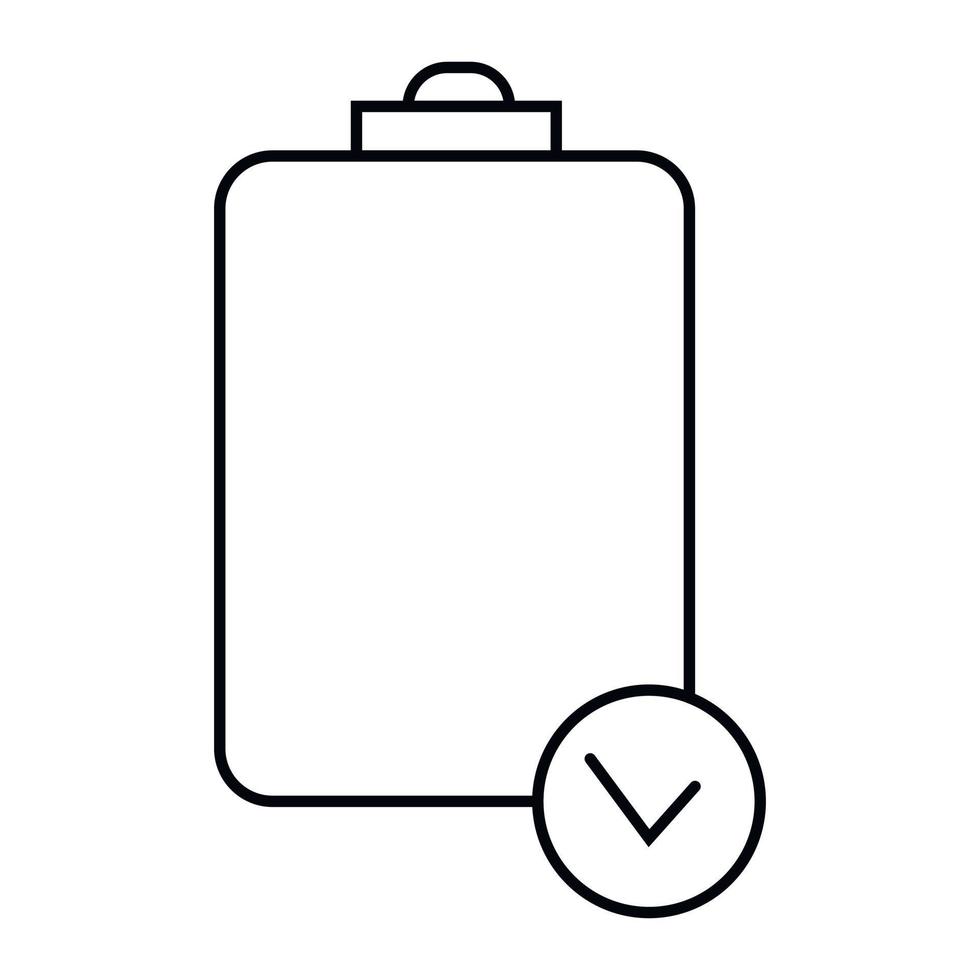 Document icon outline and linear vector