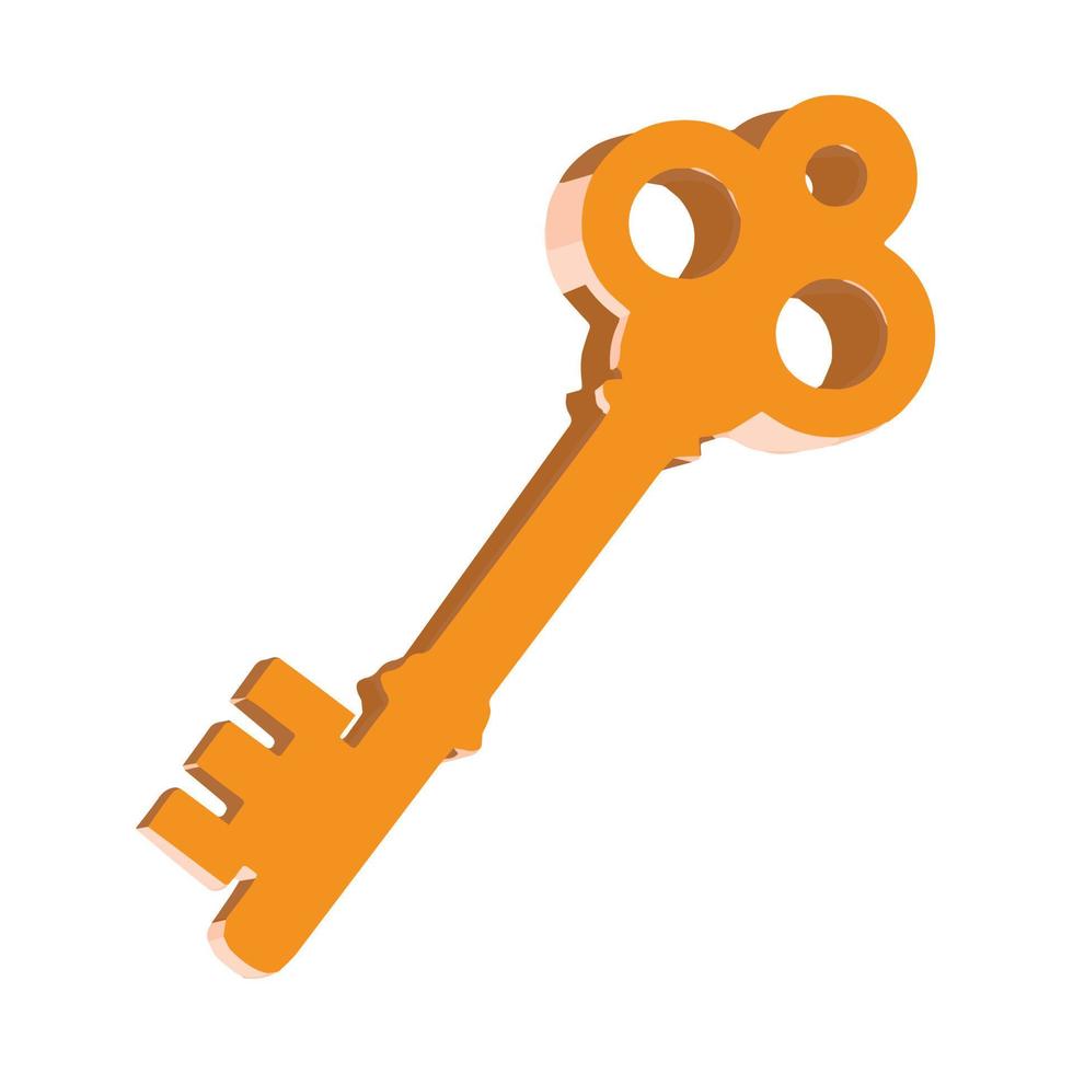 3d key render vector illustration