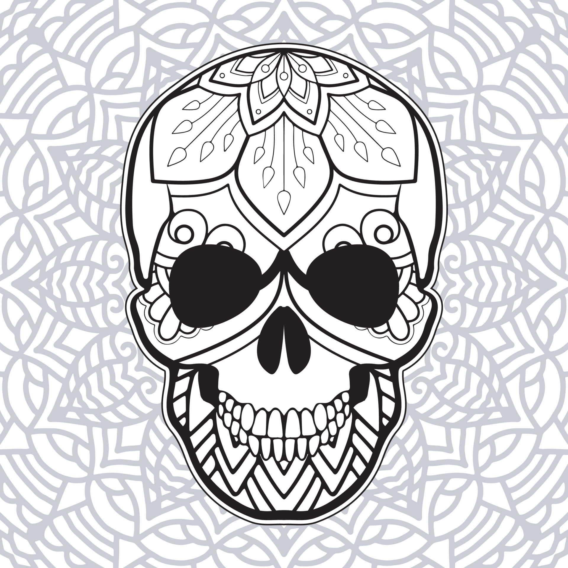 skulls coloring pages