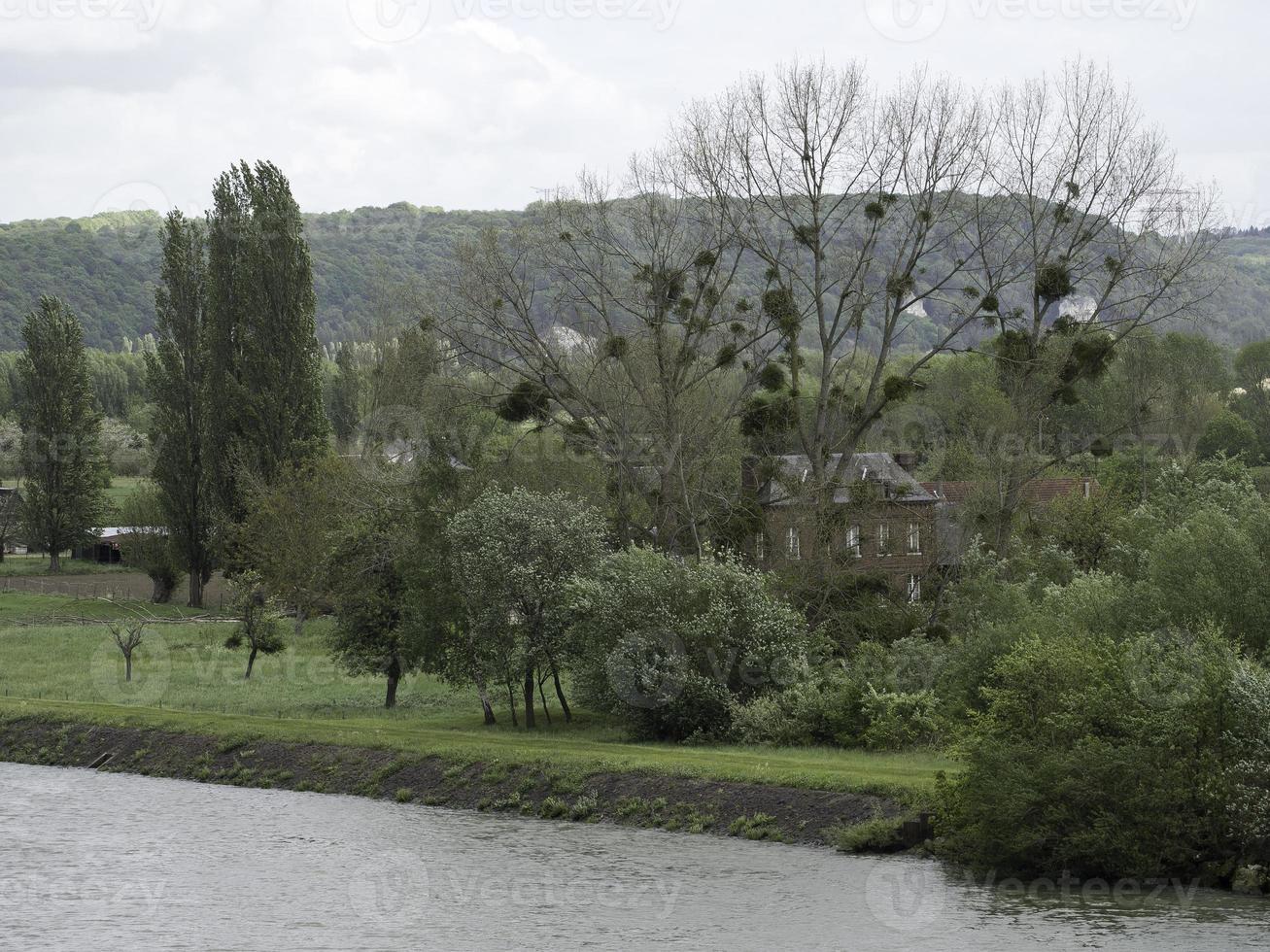 river seine in france photo