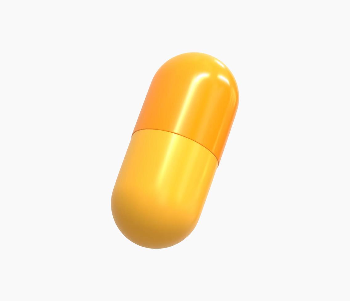 3d Realistic Capsule vector illustration