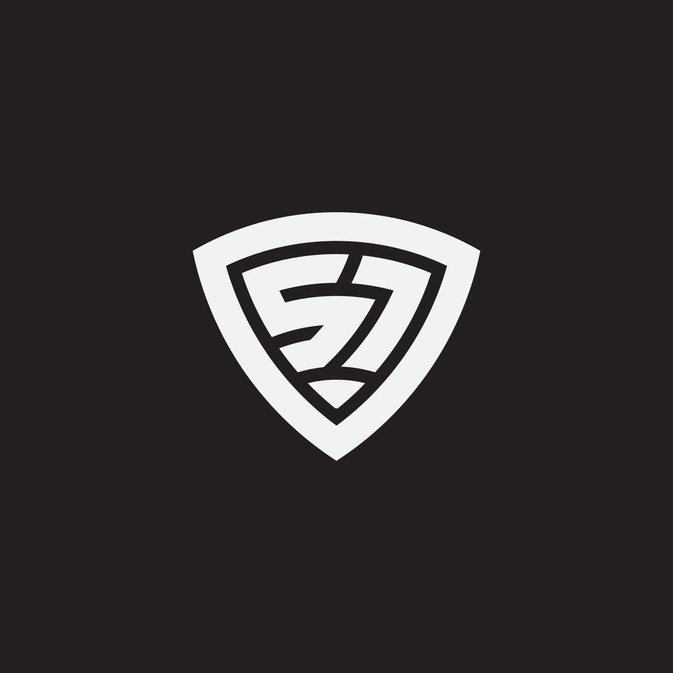 logotipo del número 57. logotipo de monograma utilizable para deportes, aniversario, plantilla de logotipo. ilustración vectorial vector