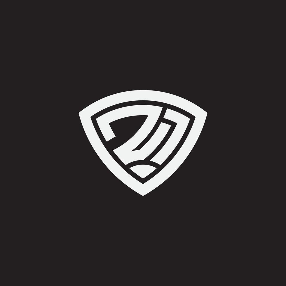 logotipo del número 27. logotipo de monograma utilizable para deportes, aniversario, plantilla de logotipo. ilustración vectorial vector