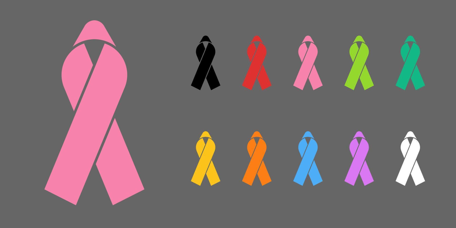 Colorful Awareness Ribbons vector